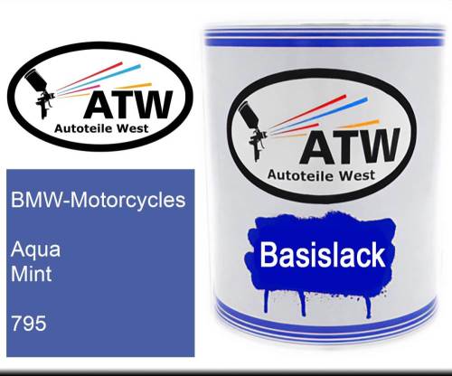 BMW-Motorcycles, Aqua Mint, 795: 1L Lackdose, von ATW Autoteile West.